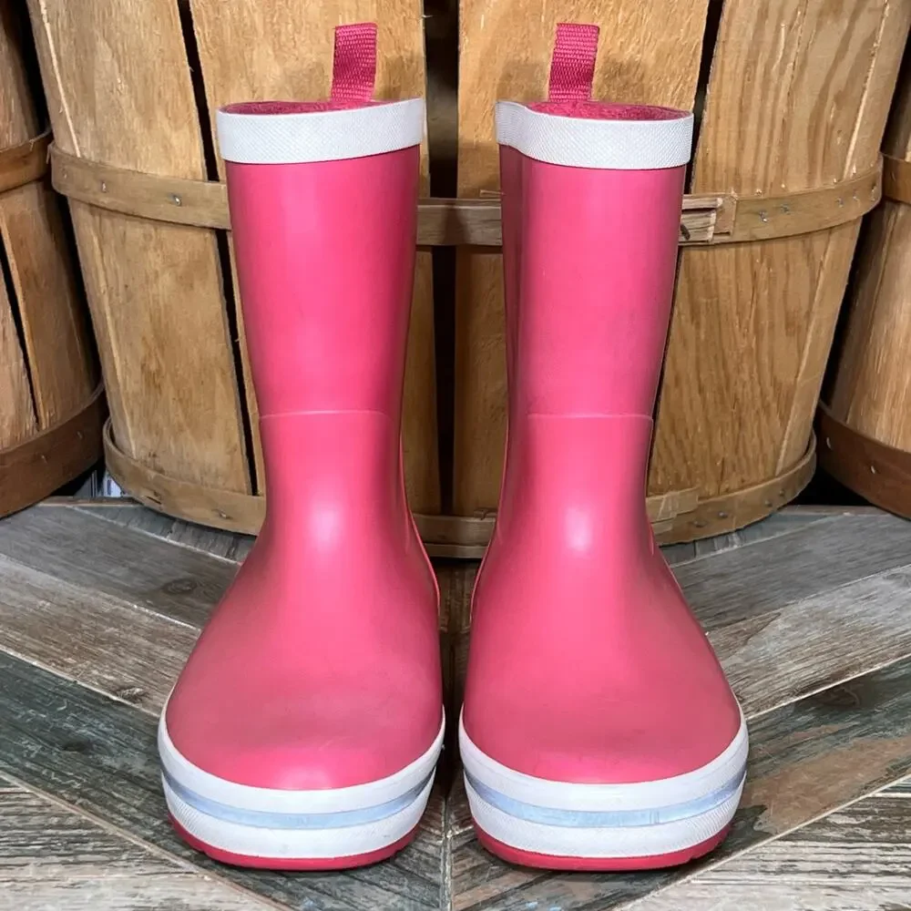 Helly Hansen JK Midsund Red White Rubber Waterproof Rain Boot Little Kid Size 13